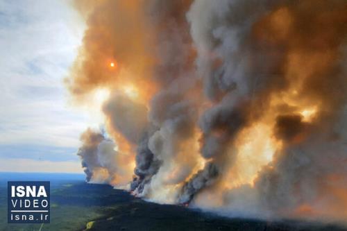 انتشار حجم بی سابقه دی اکسید کربن در پی آتش سوزی های جنگلی کانادا
