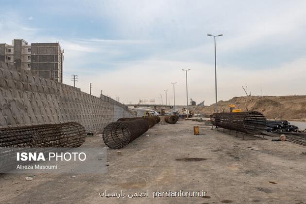 جابجایی لوله گاز برای اجرای پروژه شهید بروجردی