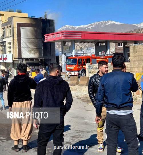 انفجار در یک جایگاه CNG یاسوج