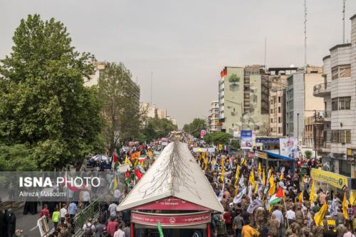 خدمات رسانی ناوگان حمل و نقل پایتخت به شرکت کنندگان مراسم روز قدس