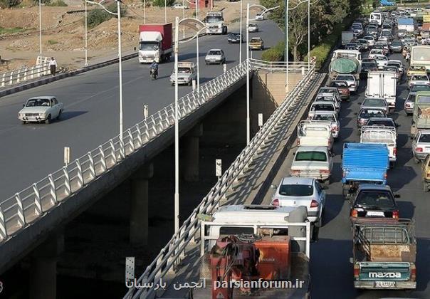 ترافیک نیمه سنگین در آزادراه قزوین کرج
