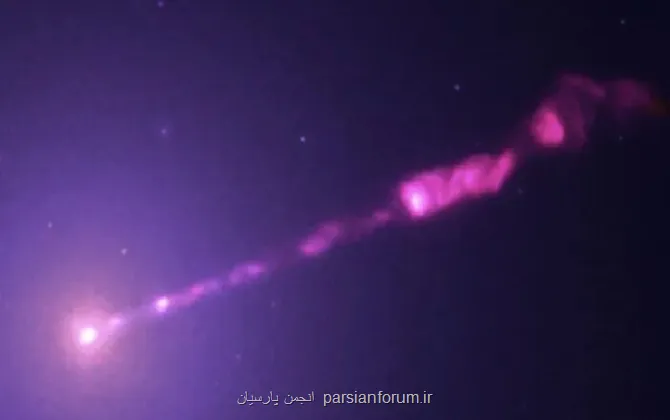 عکسی از فوران ابر سیاهچاله با دقت بالا