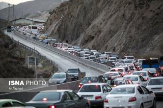 ترافیك سنگین و پرحجم در جاده های شمال