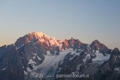 یخچال طبیعی كوه مونت بلان هم فرو می ریزد