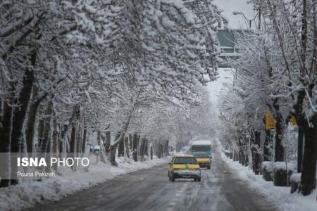 بارش برف بهاری در تهران